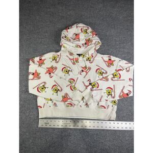 SpongeBob Square Pants & Patrick Christmas cropped Hoodie Size XL